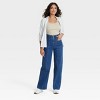 Women's High-Rise Tailored Wide Leg Jeans - Universal Thread™ - image 3 of 4