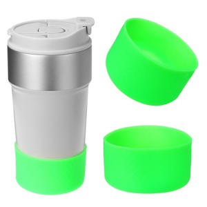 Unique Bargains Silicone Anti-Slip Protective Reusable Water Bottle Boot 2 Pcs - 1 of 4