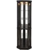 Okak Corner Curio Cabinet with 2 Glass Doors and Adjustable Tempered Glass Shelves, Corner Cabinet for Living Room, Kitchen - 4 of 4