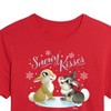 Women's - Disney - Christmas - Snowy Bunny Kisses Cropped Graphic T-Shirt - 2 of 4