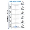 NicBex 72.00" 6-Tier Bookshelf with Adjustable Shelves Bookcases for Living Room Home Office, White - 2 of 4