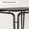 Farmhouse Wood Tabletop Dinette Set, 5 Piece Dining Table Set with PU Upholstered Seat - 4 of 4