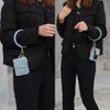 MKF Collection Jordyn Vegan Leather Bracelet Keychain with a Credit Card Holder by Mia K - 3 of 4