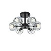 Elegant Lighting Eren 6 - Light Flush Mount in  Black - 2 of 4