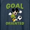 Women's - Disney - Soccer Goal Lightweight French Terry Wide Neck Long Sleeve Shirt - 2 of 4