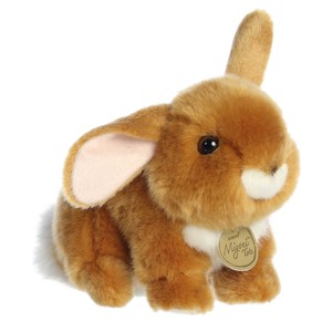 Aurora Small Playful Baby Bunny Miyoni Tots Adorable Stuffed Animal Ginger 7.5" - 1 of 4