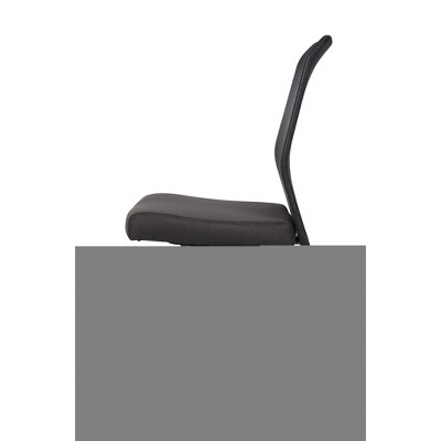 Modern Swivel Mesh Task Chair with Armless Design in Black