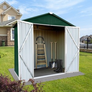NicBex 6x4 FT Outdoor Storage Shed,Outdoor Shed with Apex Roof,Storage Sheds for Garden - 1 of 4
