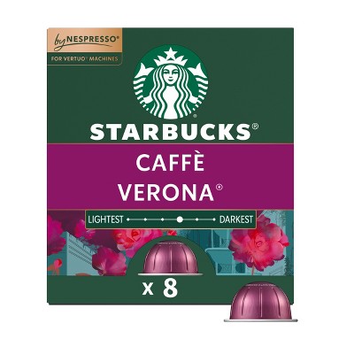 Starbucks by Nespresso Vertuo Line Pods Dark Roast Coffee Caffe Verona - 8ct