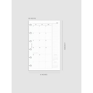 2026 Dated Monthly Planner Insert | Monday Start | Cloth & Paper - 1 of 4