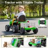 ANPABO 24V Tractor With Remote/Bluetooth, Titleable Trailer Included - 4 of 4