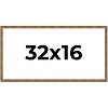 PosterPalooza | Panoramic Textured Gold Picture Frame - UV Acrylic, Foam Board Backing, Hanging Hardware - 3 of 4