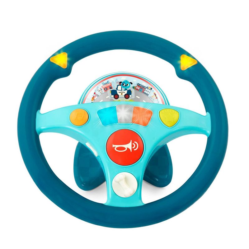 B. Toys Toy Steering Wheel - Woofer&#39;s Musical Driving Wheel, 1 of 11