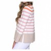 Women's Stripe Mock Neck Tunic Sweater - Fate - 2 of 3