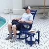Patio Rocking Chairs With Side Table,3-Piece Chaise Rocking Chair Set,Patio Rocking Chairs With Wood-Texture -Maison Boucle - 2 of 4