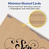 Avery Cards with Flourished Edges, 5" x 7", Kraft Brown, 20ct - 4 of 4