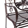 Distressed Bronze Wild Horses Garden Bench - 3 of 4