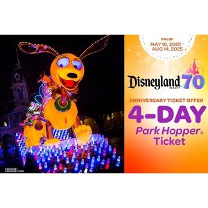 $495 DISNEYLAND 4 DAY PARK HOPPER SUMMER 2025 SPECIAL - 1 of 1