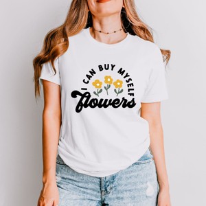Simply Sage Market I Can Buy Myself Flowers Short Sleeve Tee - 1 of 4