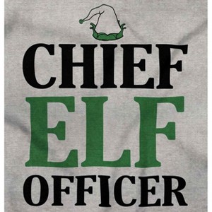 Xmas Chief Elf Officer Santa Helper Hoodie Sweatshirt Women Men Brisco Brands - 1 of 4