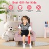 Tangkula Kids Rocking Chair Children Armchair Linen Upholstered Sofa w/ Solid Wood Legs - 4 of 4