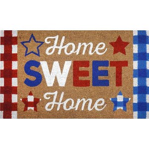 Briarwood Lane Coir Doormat 30x18 American Home Patriotic Natural Fiber Coir Doormat - 1 of 3
