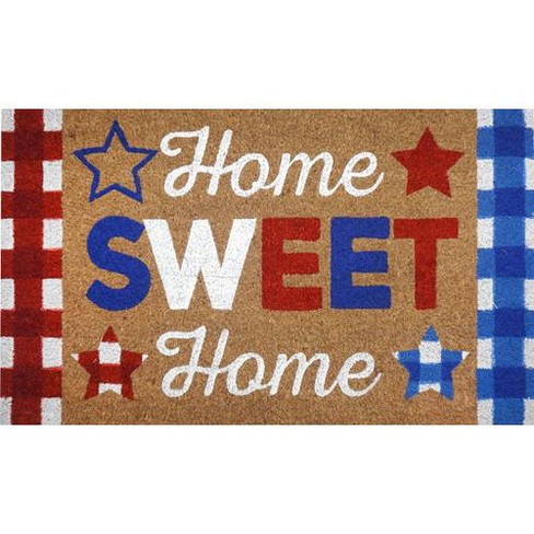 American Home Patriotic Natural Fiber Coir Doormat 30