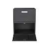 Vynxaria Black 2-Door Copier Cabinet - Mobile Utility Storage Cabinets with Adjustable Shelves - 3 of 4