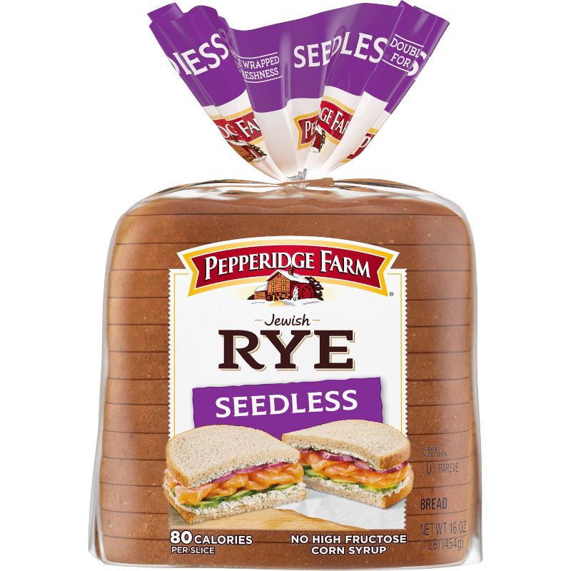 Pepperidge Farm Jewish Rye Seedless Bread - 16oz, 1 of 7
