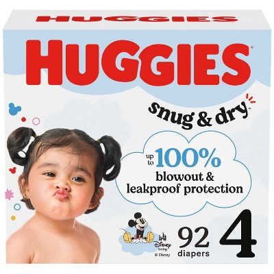 Huggies Snug & Dry Baby Disposable Diapers – (Select Size and Count)