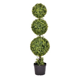 Vickerman Artificial Boxwood Ball Topiary In Pot UV - 1 of 4