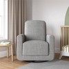 Baby Relax Wendi Swivel Chair with USB - Light Gray Linen - 4 of 4
