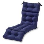 Solid Outdoor Chaise Lounge Cushion - Kensington Garden