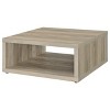 Flint Distressed Pine Square Engineered Wood Coffee Table - 3 of 4
