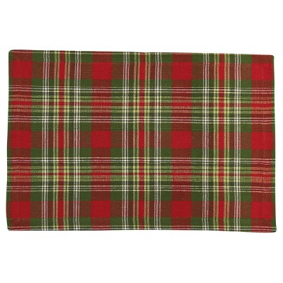 Park Designs Greenhow Tartan Placemat Set - Red