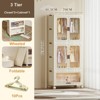 Collapsible Clothes Cabinet - Portable Wardrobe Closet Storage Organizer With Wheels & Magnetic Doors Large Capacity for Bedroom - 2 of 4