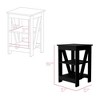 NicBex Occasional Table Classic Lattice Ends & Bottom Shelf, Affordable Side Table for Living Room - 3 of 4