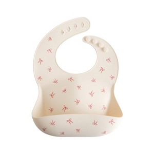 Mushie Silicone Baby Bib - 1 of 4