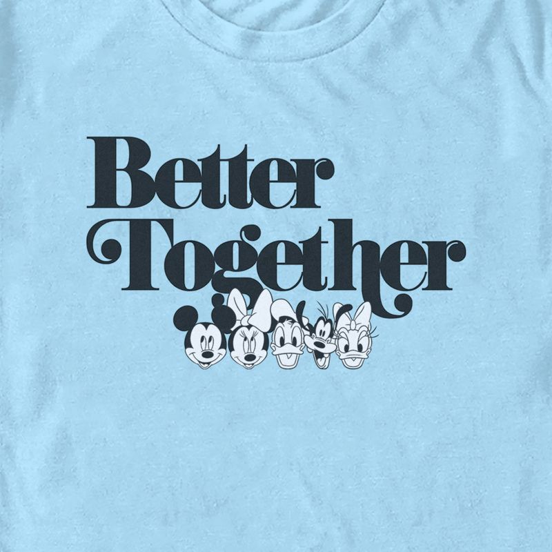 Men's Mickey & Friends Better Together Friends T-Shirt, 2 of 5