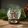 5"H Sullivans Rustic Joy Christmas Snowglobe, Multicolor, Indoor Christmas Decor - 3 of 3