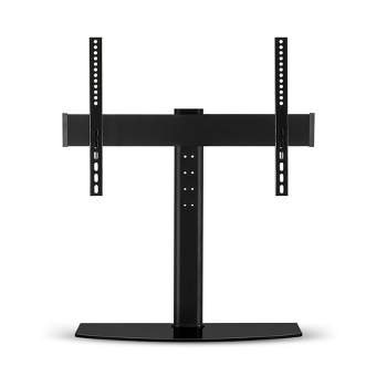 Mount-It! Height Adjustable Universal TV Stand Base Mount | Tabletop TV Stand for 32 to 60 in. Screens with Tempered Glass Base | Holds Up to 88 Lbs.