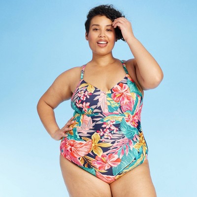 tropical one piece swimsuit