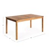 Guidecraft Acadia Kids Outdoor Table - Acacia Wood Activity Table for Kids | Play Table for Backyard, Patio, Garden and Outdoor Classroom Space - 4 of 4