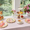 Blue Panda BLUE PANDA 24 Pack Vintage Floral Paper Plates with Scalloped Edges, 9 Inches, For Mexican Fiestas, Parties, Spring Tea - 2 of 4