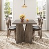 71" Rectangular Dining Table for 6 People, Farmhouse Tall Kitchen Table with Large Tabletop, Long Wooden Dining Table with Heavy Duty Legs - 4 of 4