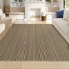 Washable Super Soft Boho Stripe Rug Contemporary Large Living Room Rugs Non Slip Non Shedding Indoor Home Rugs - 2 of 4