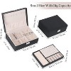 2-Layer Lockable Jewelry Box with Removable Tray and PU Leather Exterior - 2 of 4