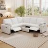 CLIHOME 89" Power Recliner Sectional Sofa Home Theater Reclining Sofa with Two USB Ports, Two Storage Drawers - 2 of 4