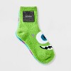 Women's 2pk Monsters, Inc. Cozy Ankle Socks - Green/Blue 4-10 - 2 of 3