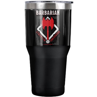 Dungeons And Dragons Barbarian Steel Tumbler 30oz Coffee Travel Mug